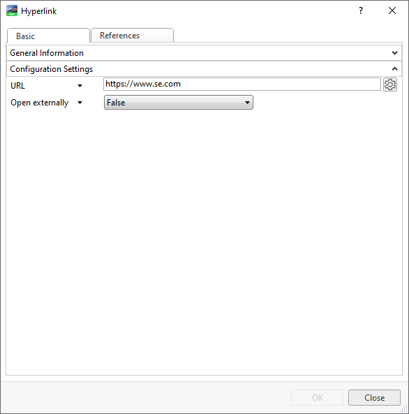 Hyperlink Properties Dialog Box – Basic Tab