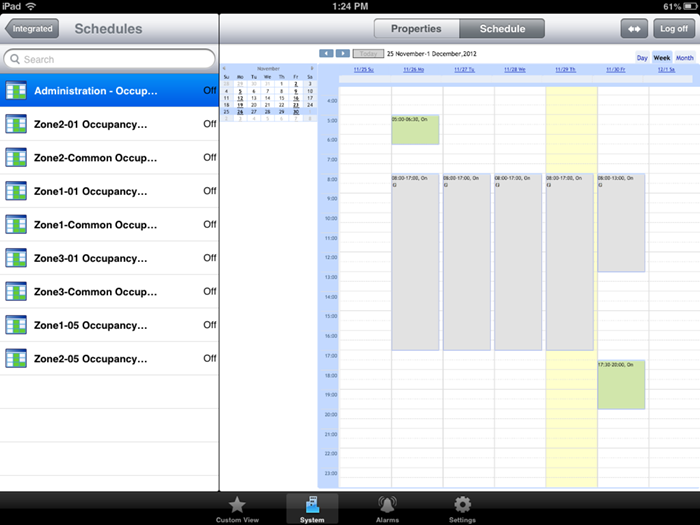 Schedules
