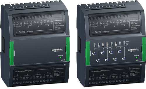 I/O modules AO-8 and AO-8-H