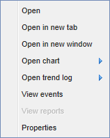 Context menu 
