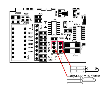 Bias resistor addition on MNB-300
