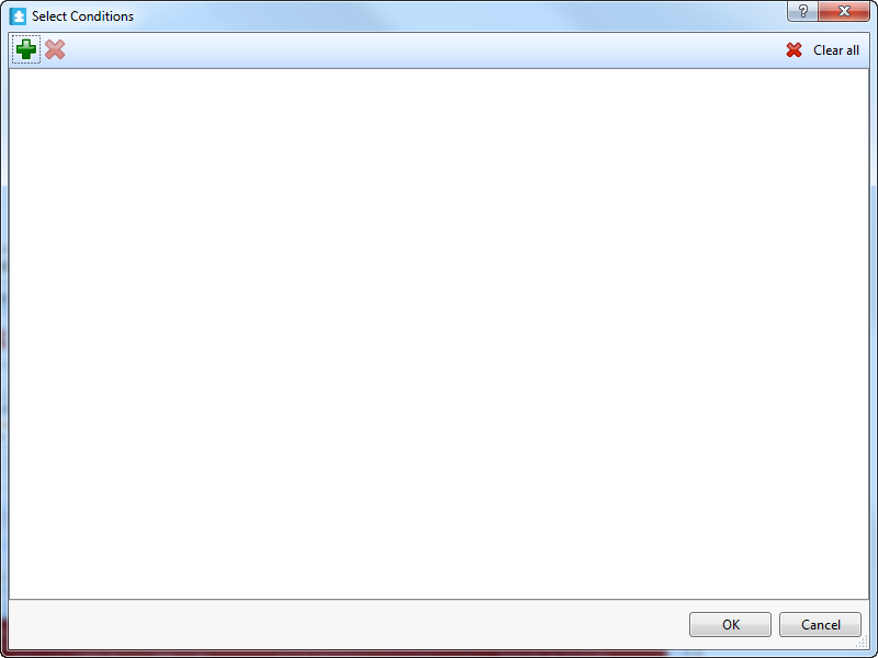 Select Conditions dialog box
