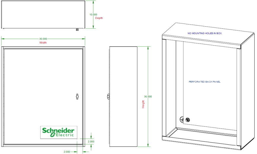 Model UNM-SCH13186RC Enclosure
