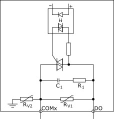 Triac output internal configuration
