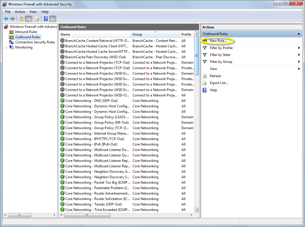 Configuring Windows Firewall For Connect Agent