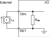 Current input external connection 
