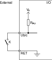 Digital input external connection 
