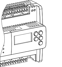 MP-C Display installed on an IP-IO module