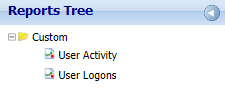 Dashboard reports in the Reports Tree
