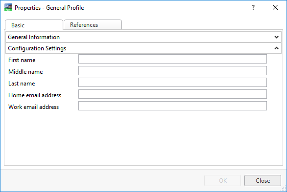 Profile properties
