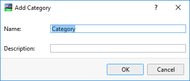 Add Category dialog box
