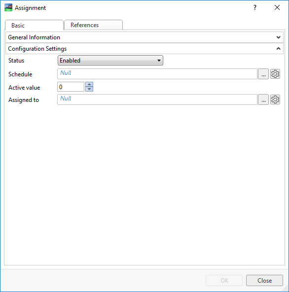 Assignment properties
