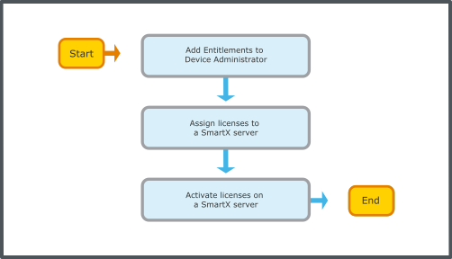 SmartX Serverr licensing workflow
