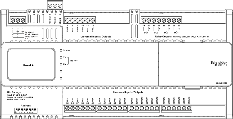 Screw terminals and other connectors, MP-C-24A-M
