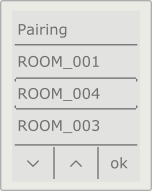Pairing screen