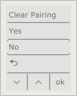 Cancel pairing screen