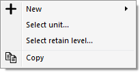 Property context menu
