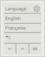 Language screen
