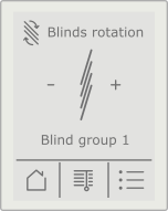 Blinds rotation screen
