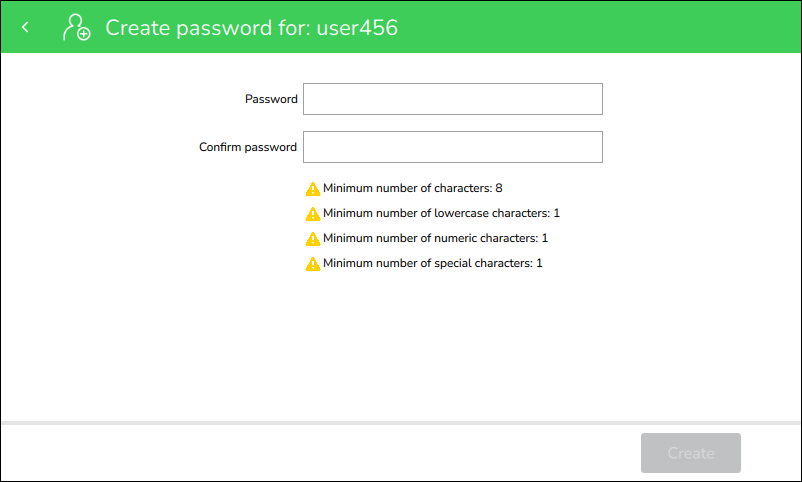 Create password for screen