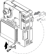 Two mounting brackets
