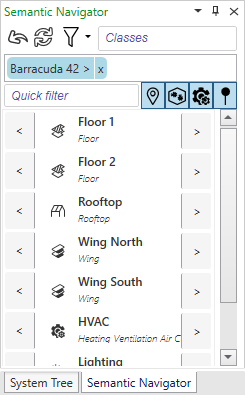 Semantic Navigator Dialog Box
