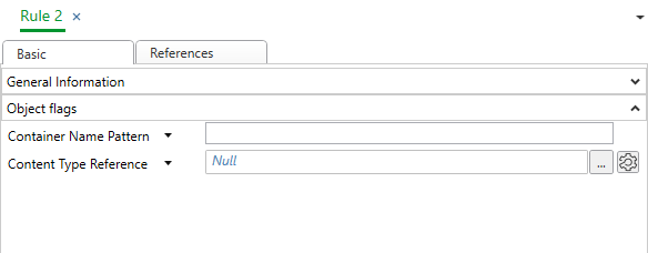 Content Type Rules - Basic tab
