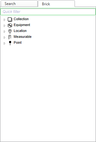 Semantic engineering navigation Brick tab
