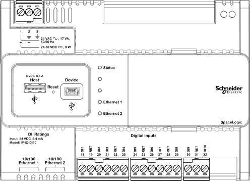 Screw terminals and other connectors, IP-IO-DI10
