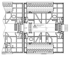 Terminal base with label for intended module type