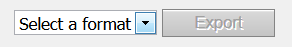 Select a format and Export button
