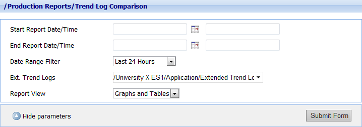 Creating A Trend Log Comparison Dashboard Report