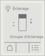 Écran Niveau d'éclairage
