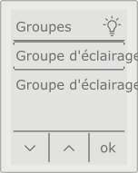 Écran Groupe d'éclairage
