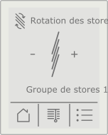 Écran Rotation des stores
