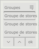 Écran Groupe de stores
