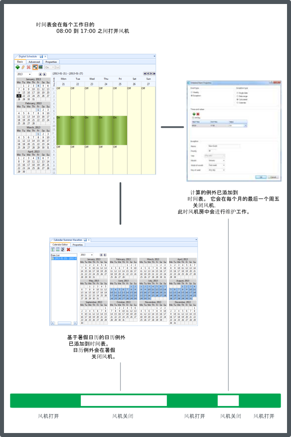 时间表编辑器日历例外
